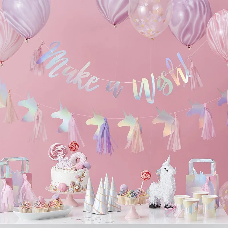 Rainbow Paper Banner Pennant Unicorn Flag with Tissue Tassel Baby Shower Birthday Garland Decoration Room Party Supplies SPA43
Rainbow Paper Banner Pennant Unicorn Flag with Tissue Tassel Baby Shower Birthday Garland Decoration Room Party Supplies SPA43