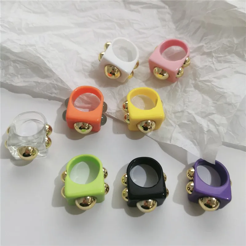 Summer Macaron Candy Color Personality Ins Tide Ring Multicolor Cute Cold Wind Fashion Acrylic Female Heart Women Party
Summer Macaron Candy Color Personality Ins Tide Ring Multicolor Cute Cold Wind Fashion Acrylic Female Heart Women Party