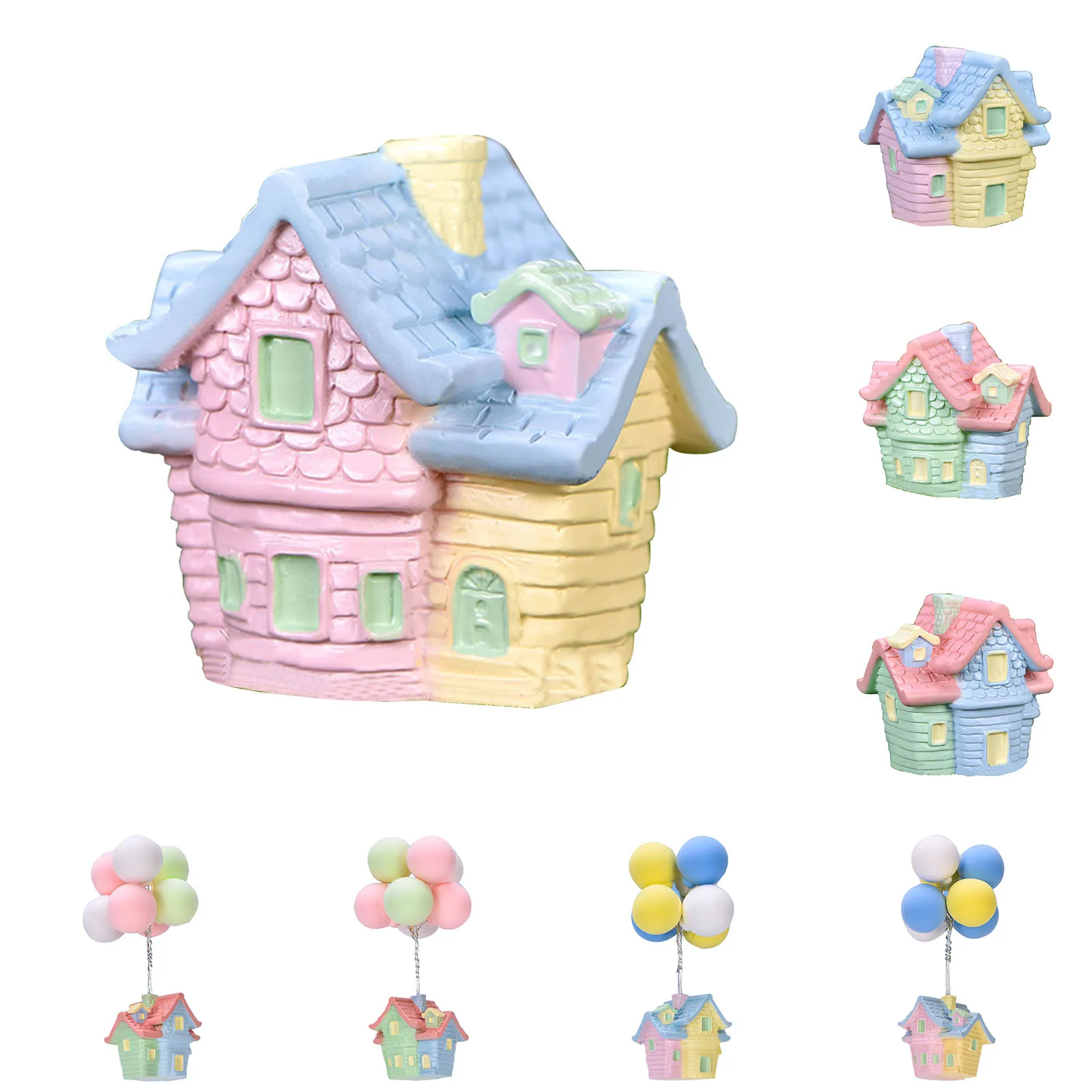 1Piece Resin Material Tabletop Decorative Blue Roof And Pink Roof Flying Micro Landscape Decoration With A Balloon Chimney
1Piece Resin Material Tabletop Decorative Blue Roof And Pink Roof Flying Micro Landscape Decoration With A Balloon Chimney