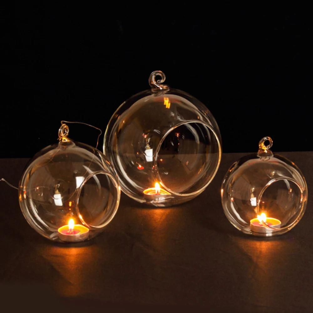1 Pcs Candle Light Holder Stylish Tea Light Holder Round Hanging Glass Candle Candlestick Romantic Home Wedding Decor
1 Pcs Candle Light Holder Stylish Tea Light Holder Round Hanging Glass Candle Candlestick Romantic Home Wedding Decor