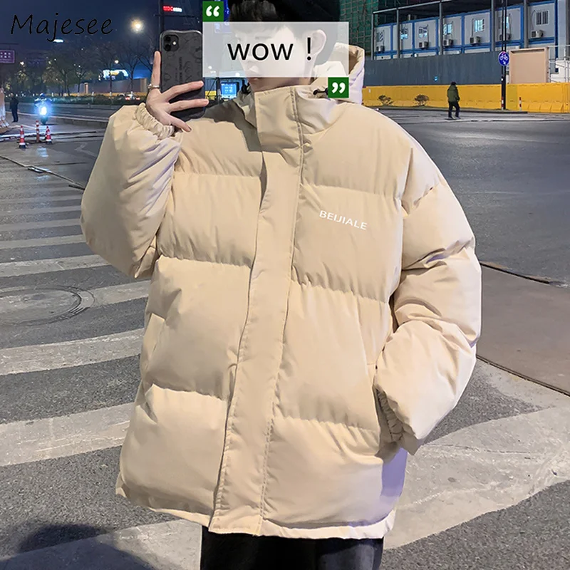 Men Short Style Parkas Hooded Letter Printed Simple All-match Warm Coats Fashion Loose Casual Cozy Cool Ulzzang Teens Streetwear
Men Short Style Parkas Hooded Letter Printed Simple All-match Warm Coats Fashion Loose Casual Cozy Cool Ulzzang Teens Streetwear
