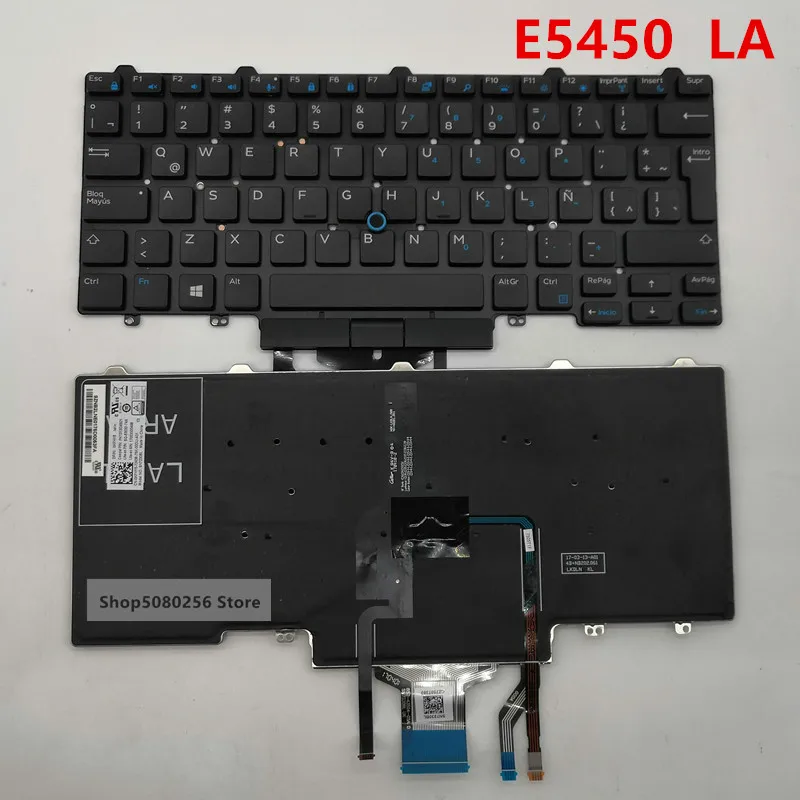Клавиатура для ноутбука DELL Latitude E5450 E5470 E7450 E7470 клавиатура латиноамериканской