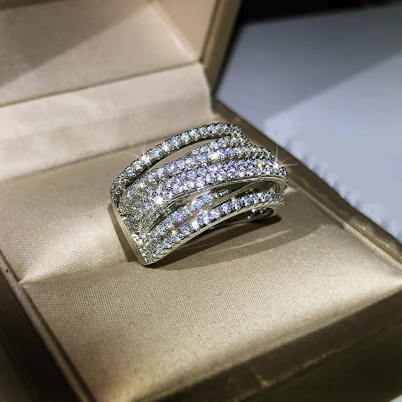 Korean Rings 925 Silver Jewelry Inlaid AAA Zircon Gemstones Fashion Finger Ring for Women Wedding Party Accessories Wholesales
Korean Rings 925 Silver Jewelry Inlaid AAA Zircon Gemstones Fashion Finger Ring for Women Wedding Party Accessories Wholesales