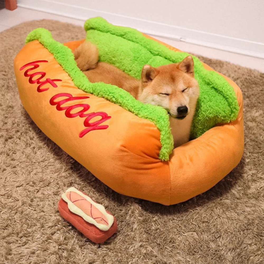 Hot Dog Design Pet Beds Removable Soft Mat Sofa Cute Puppy Cat Nest Sleeping Pillow Kennel Bedding Coop Big Medium Dog supplies
Hot Dog Design Pet Beds Removable Soft Mat Sofa Cute Puppy Cat Nest Sleeping Pillow Kennel Bedding Coop Big Medium Dog supplies