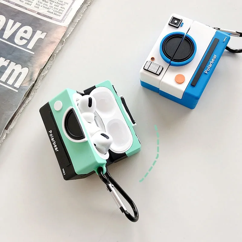 Ins Camera Soft Silicone Cases for Airpods Bluetooth Wireless Earphone Cover for Apple AirPods 1 2 3 Pro Cover with Hook
Ins Camera Soft Silicone Cases for Airpods Bluetooth Wireless Earphone Cover for Apple AirPods 1 2 3 Pro Cover with Hook