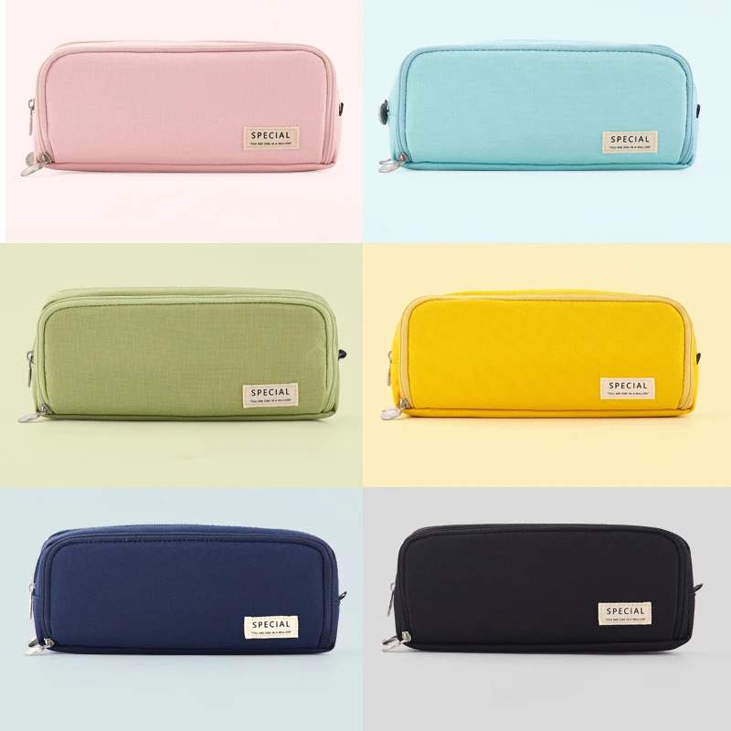 Large Capacity Pencil Case Double Side Macaron Color Canvas Pen Bag Storage Pouch Stationery for Junior High School Students
Large Capacity Pencil Case Double Side Macaron Color Canvas Pen Bag Storage Pouch Stationery for Junior High School Students