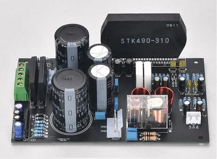SANYO STK490-310 circuit high and low voltage power supply class H HIFI power amplifier board 60W+60W
SANYO STK490-310 circuit high and low voltage power supply class H HIFI power amplifier board 60W+60W
