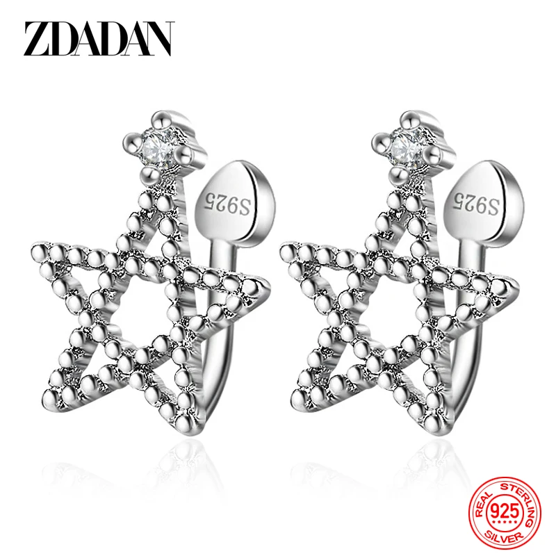 ZDADAN 925 Sterling Silver Hollow Star Stud Earring For Women Fashion Wedding Jewelry
ZDADAN 925 Sterling Silver Hollow Star Stud Earring For Women Fashion Wedding Jewelry
