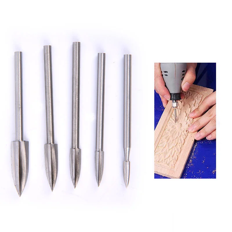 5PCS/set Wood Carving And Engraving Drill Bit Milling Cutter Carving Root Tools New
5PCS/set Wood Carving And Engraving Drill Bit Milling Cutter Carving Root Tools New