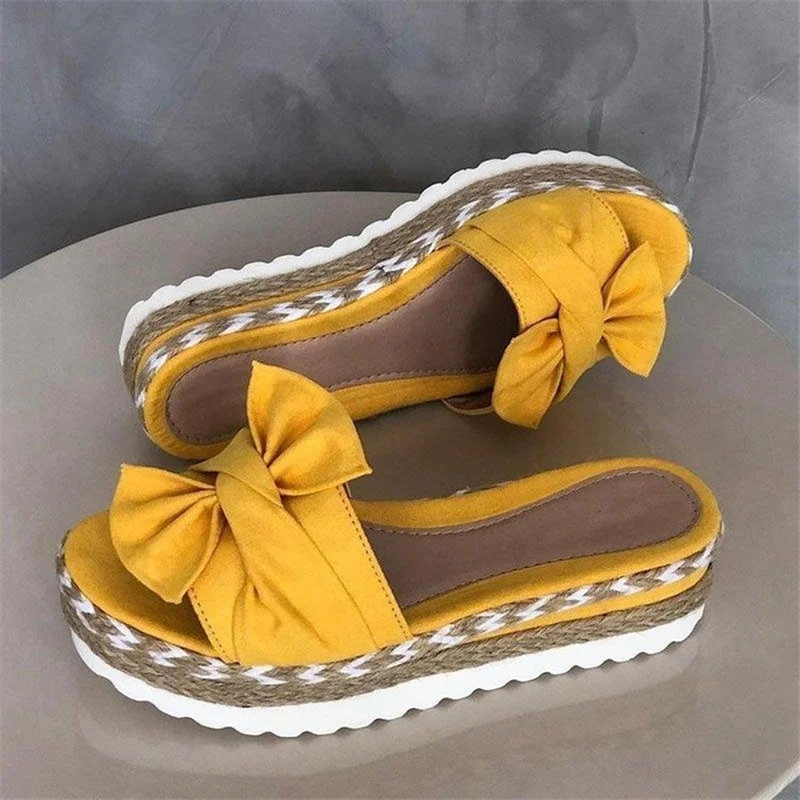 Women Sandals Butterfly Bow Platform Sandalias Shoes Women Summer Sandals Slipper Indoor Outdoor Peep Toe Beach Female Slippers 
Women Sandals Butterfly Bow Platform Sandalias Shoes Women Summer Sandals Slipper Indoor Outdoor Peep Toe Beach Female Slippers