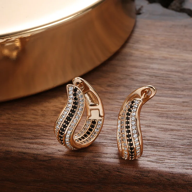 Trendy Female White Black Crystal Earrings Charm Rose Gold Color Clip Earrings For Women Elegant Bride Geometry Wedding Earrings
Trendy Female White Black Crystal Earrings Charm Rose Gold Color Clip Earrings For Women Elegant Bride Geometry Wedding Earrings