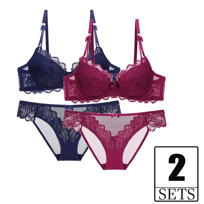 2 Piece Sets New Embroidery Bra And Panties Women Lingerie Thin Cotton Underwire Push Up Girl Brassiere Sexy Underwear Women Set
2 Piece Sets New Embroidery Bra And Panties Women Lingerie Thin Cotton Underwire Push Up Girl Brassiere Sexy Underwear Women Set