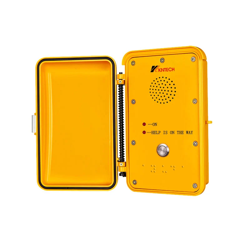 Waterproof IP66 Protection Hands-free Telephone Wall Mounted Tunnel Telephone KNSP-04
Waterproof IP66 Protection Hands-free Telephone Wall Mounted Tunnel Telephone KNSP-04
