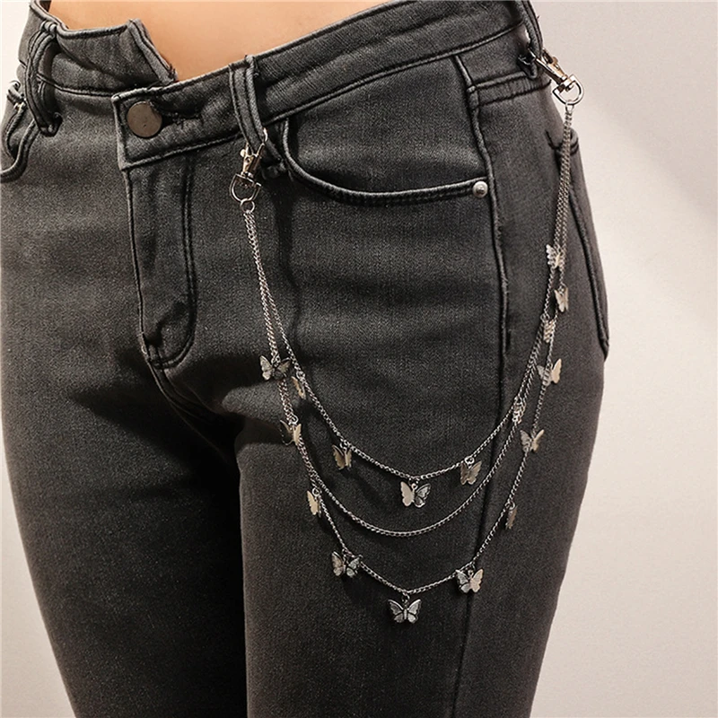 Chic Butterfly Multilevel Low Metal Chains Waist Keychain Fashion Side Metal Chain Belt Accessories Jewelry For Jeans
Chic Butterfly Multilevel Low Metal Chains Waist Keychain Fashion Side Metal Chain Belt Accessories Jewelry For Jeans