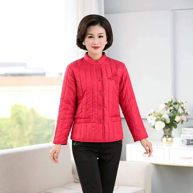 Middle aged and old women's cotton padded jacket old man's thin cotton padded jacket mother's warm down cotton liner
Middle aged and old women's cotton padded jacket old man's thin cotton padded jacket mother's warm down cotton liner