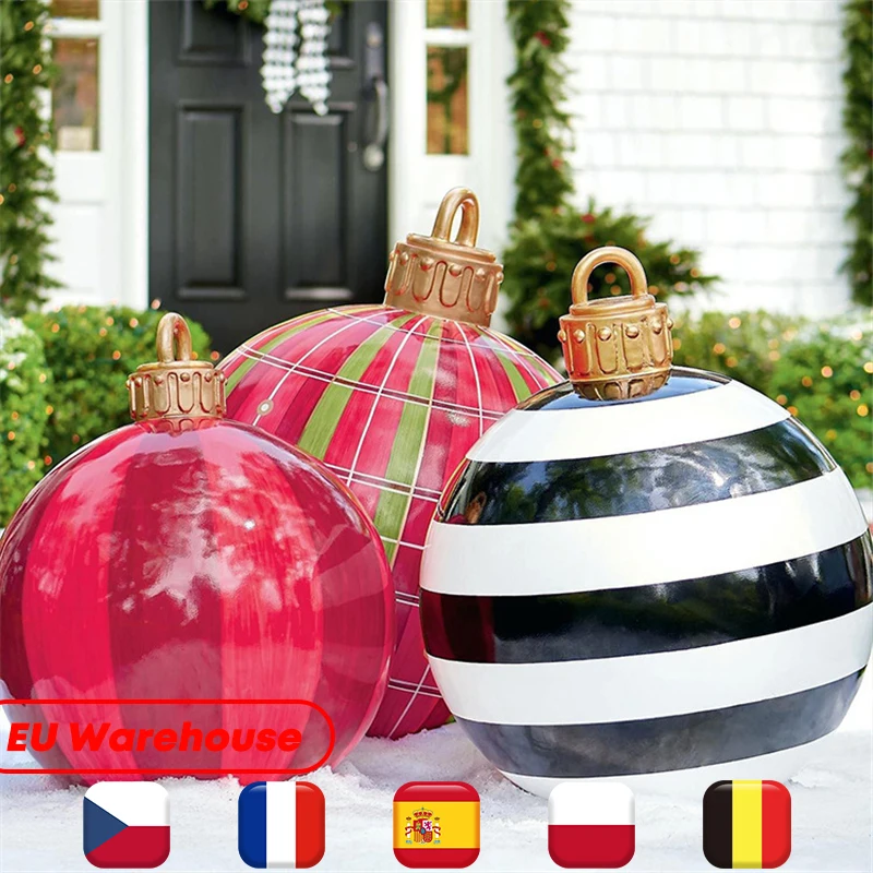 60CM Large Christmas Inflatable Decorated Ball Giant Inflatable Toys Xmas Ornament Christmas Ball Decorations For Home Outdoor
60CM Large Christmas Inflatable Decorated Ball Giant Inflatable Toys Xmas Ornament Christmas Ball Decorations For Home Outdoor
