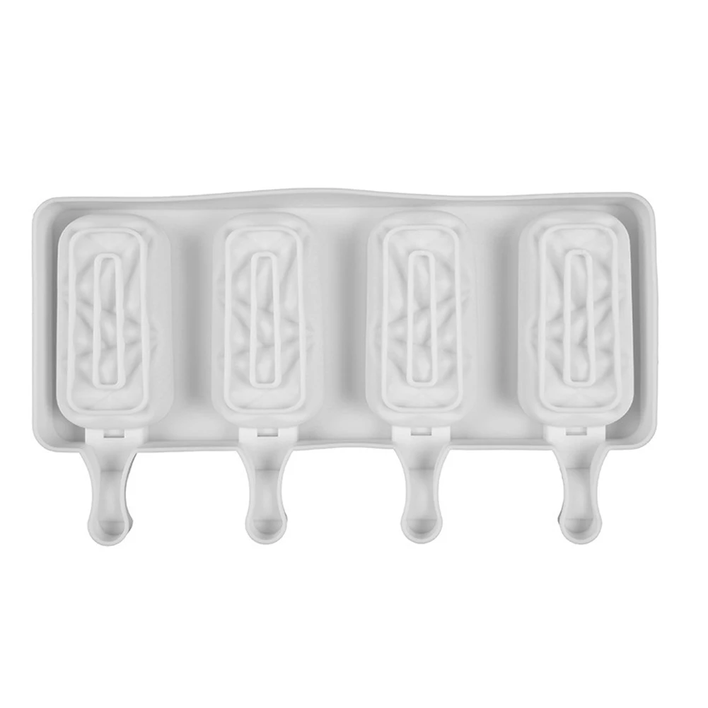 4 Cell Diamond Silicone Ice Cream Mold Popsicle Molds DIY Homemade Dessert Freezer Fruit Juice Ice Pop Maker Mould with Sticks
4 Cell Diamond Silicone Ice Cream Mold Popsicle Molds DIY Homemade Dessert Freezer Fruit Juice Ice Pop Maker Mould with Sticks