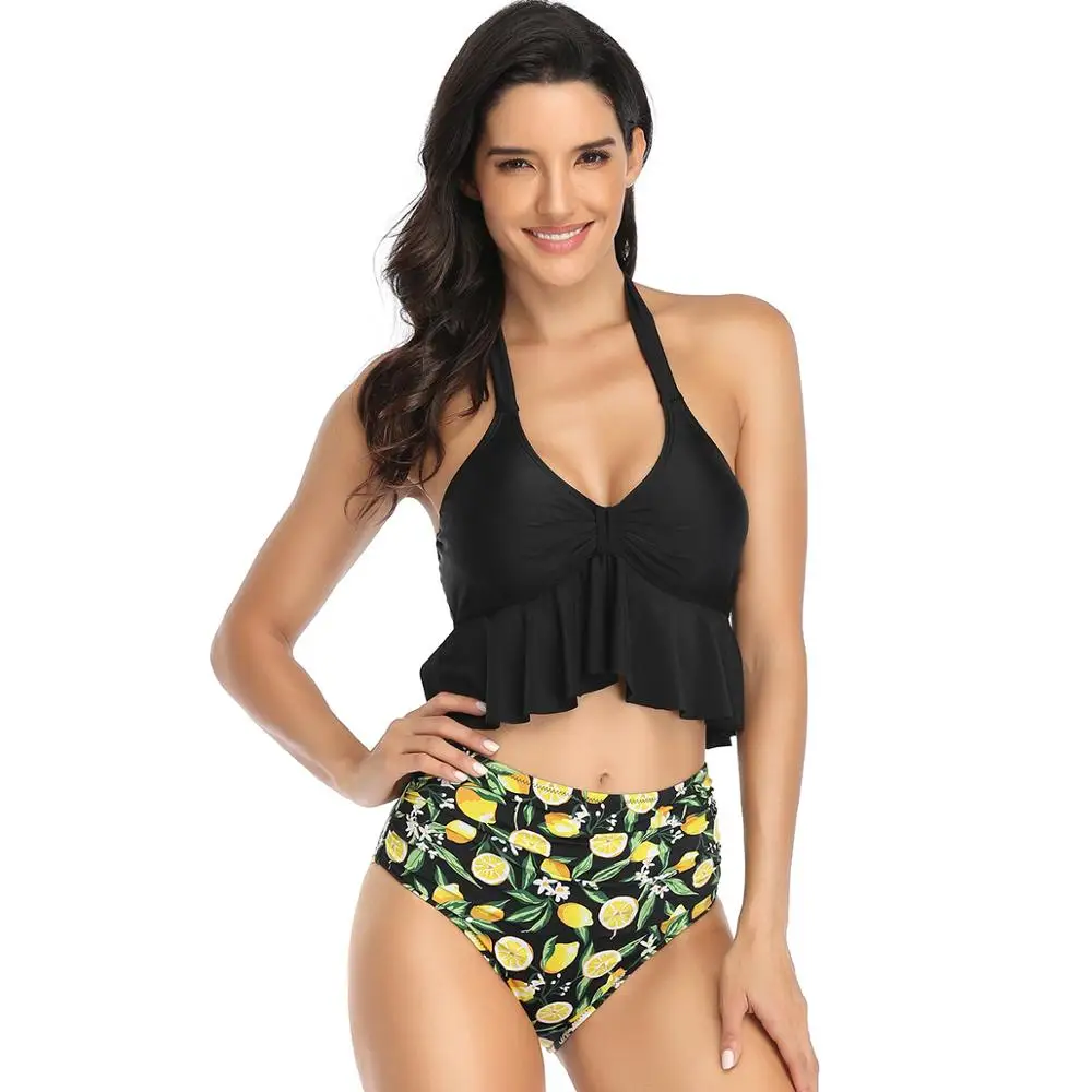 Sexy Ruffle Bikini Set 2021 Woman Backless Print Swimsuit 2 Pieces Halter High Waist Bikini Push Up Plus Size Free shipping
Sexy Ruffle Bikini Set 2021 Woman Backless Print Swimsuit 2 Pieces Halter High Waist Bikini Push Up Plus Size Free shipping