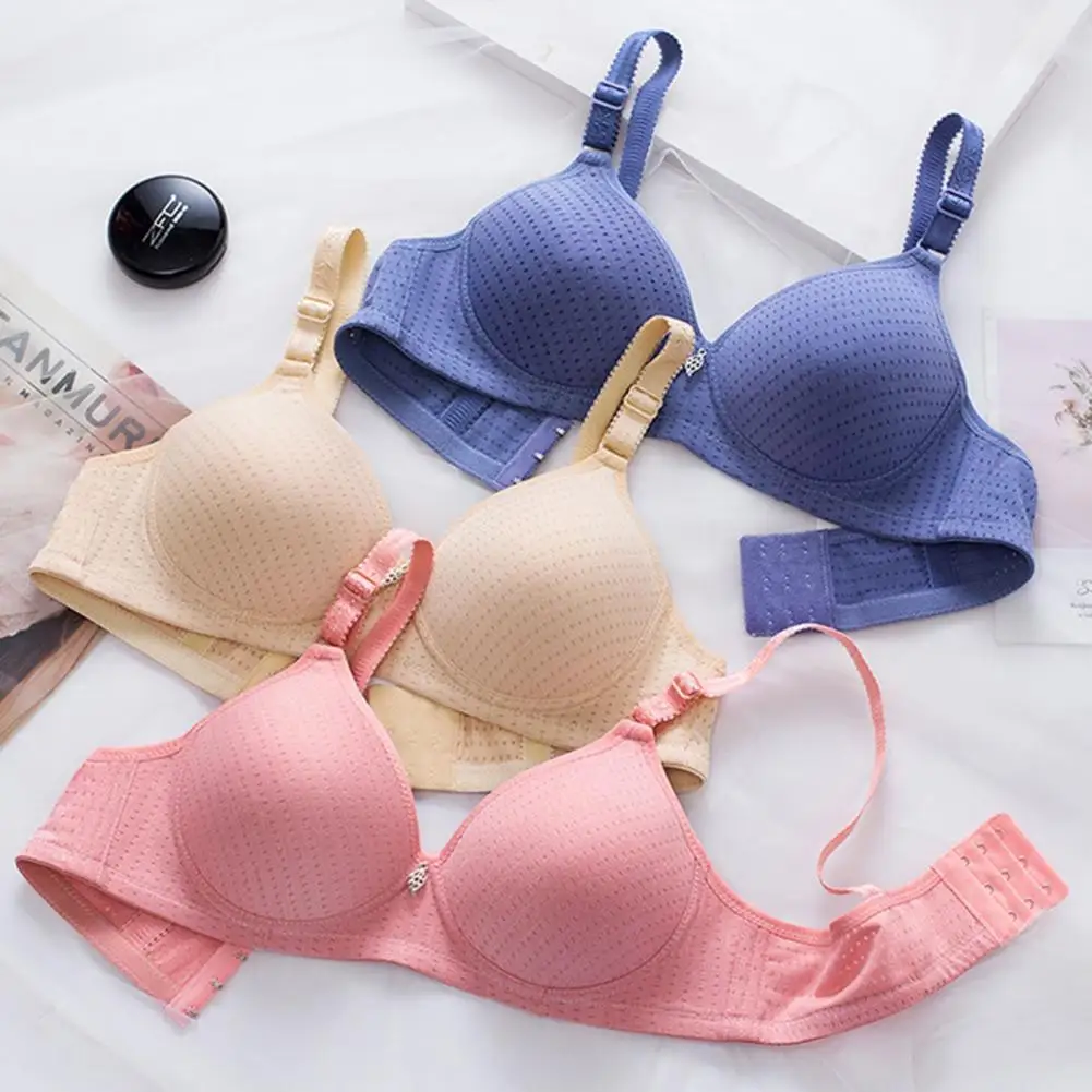Three Rows Women Nylon Bra Wire Free Plus Size Underwear Widened Shoulder Straps Brasieres Breast Cover Female 36/38B/40/42
Three Rows Women Nylon Bra Wire Free Plus Size Underwear Widened Shoulder Straps Brasieres Breast Cover Female 36/38B/40/42