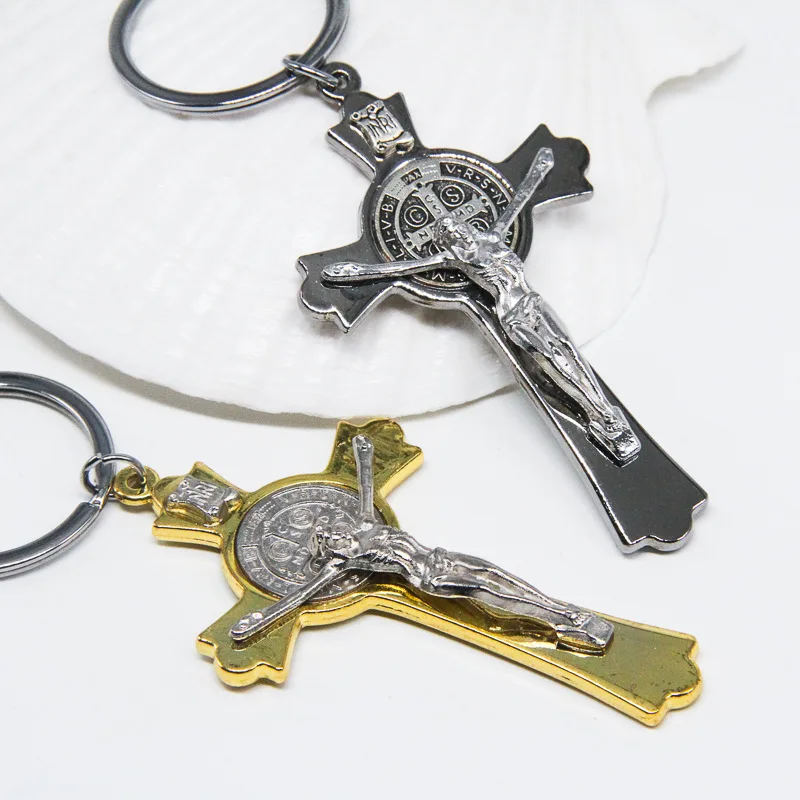 Charm Jesus Cross Alloy Pendant Keychains Creative Jesus Keyring Accessory Bag Car Key Chains Rings Holder Men Women Jewelry
Charm Jesus Cross Alloy Pendant Keychains Creative Jesus Keyring Accessory Bag Car Key Chains Rings Holder Men Women Jewelry
