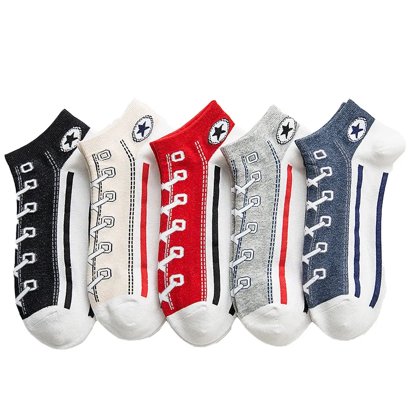 5 Pairs/Set Men/Women Socks Skate Shoes Pattern Short sock Autumn/Winter Thicker Warmer Fashion Shoelace Ankle Socks
5 Pairs/Set Men/Women Socks Skate Shoes Pattern Short sock Autumn/Winter Thicker Warmer Fashion Shoelace Ankle Socks