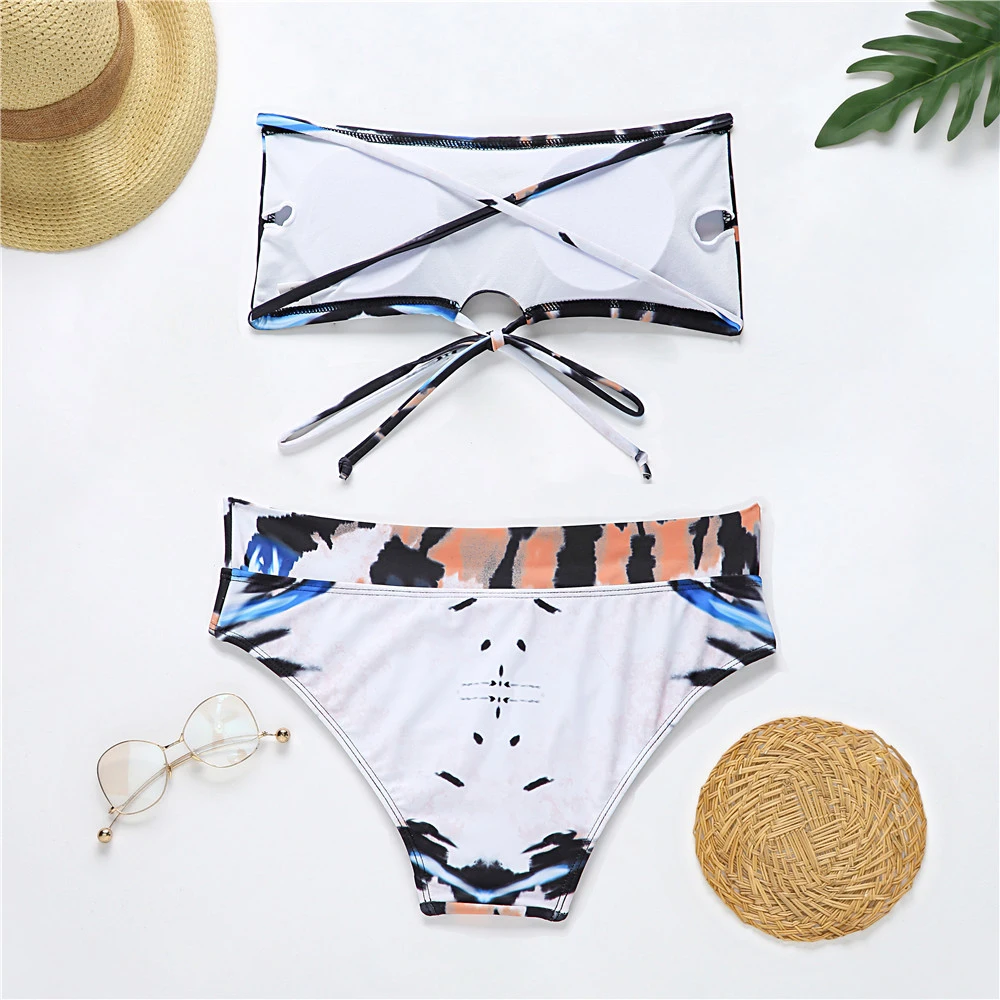 Sexy Backless Print Bikinis 2020 Middle Waist Swimwear Bandage Swimsuit Female Brazilian Biquini Summer Bathing Suit Beach Wear
Sexy Backless Print Bikinis 2020 Middle Waist Swimwear Bandage Swimsuit Female Brazilian Biquini Summer Bathing Suit Beach Wear