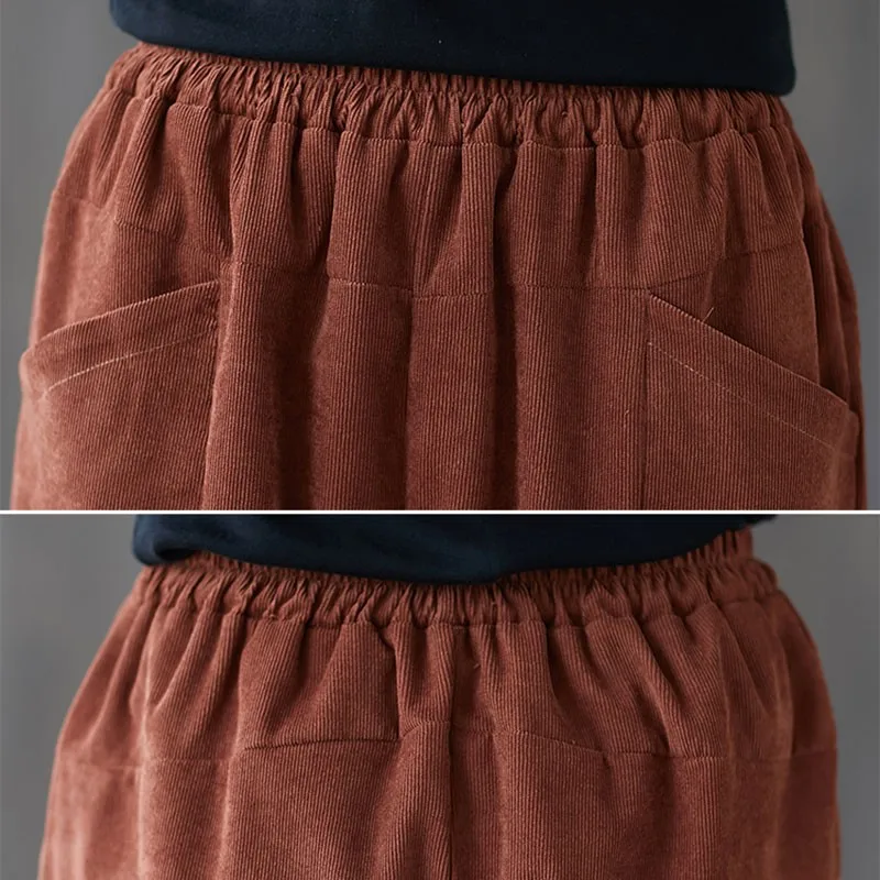 Women Corduroy Casual Trousers New Arrival 2020 Autumn Simple Style Solid Color Elastic Waist Loose Female Harem Pants S2678
Women Corduroy Casual Trousers New Arrival 2020 Autumn Simple Style Solid Color Elastic Waist Loose Female Harem Pants S2678