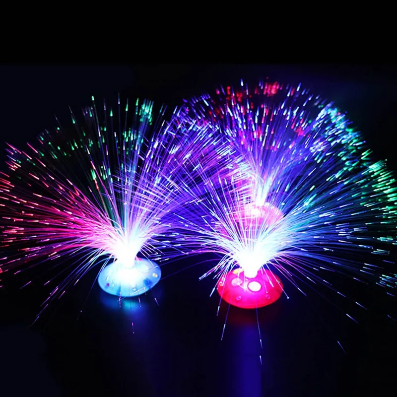 Colorful LED Fiber Nightlight Lamp Romantic Optic Night Light Flashing Light For Chrismas Party Decor Festival Luminous Toys
Colorful LED Fiber Nightlight Lamp Romantic Optic Night Light Flashing Light For Chrismas Party Decor Festival Luminous Toys