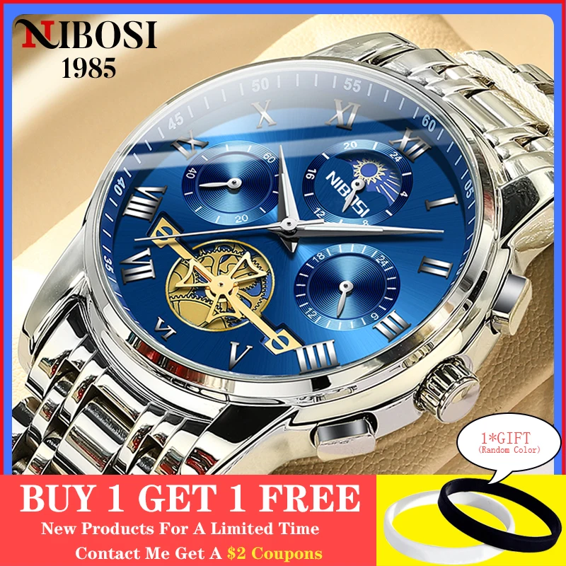 2022 New NIBOSI Luxury Watch For Men Waterproof Clocks Chronograph Sports Watches Mens Quartz Casual Wristwatch Reloj Hombre
2022 New NIBOSI Luxury Watch For Men Waterproof Clocks Chronograph Sports Watches Mens Quartz Casual Wristwatch Reloj Hombre