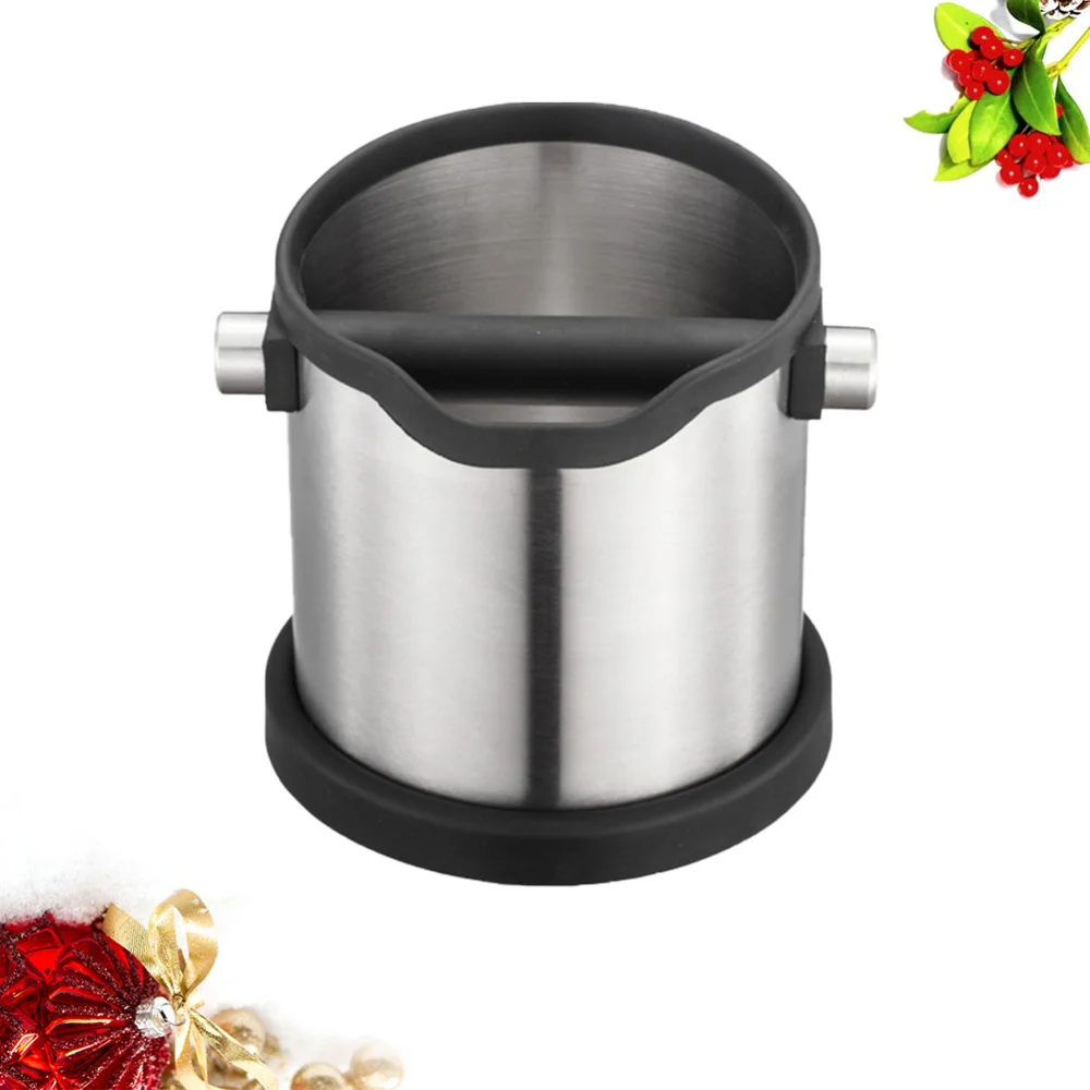 Anti-slip Espresso Dump Bin Detachable Stainless Steel Espresso Grinds Waste Container for Home Cafe Open Mouthed (Silver)
Anti-slip Espresso Dump Bin Detachable Stainless Steel Espresso Grinds Waste Container for Home Cafe Open Mouthed (Silver)