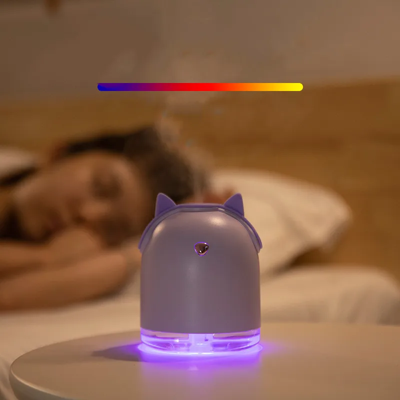 250ml Cute Pet Humidifier Home Appliances USB Ultrasonic Cool Mist Aroma Air Oil Diffuser Romantic Color LED Lamp Humidificador
250ml Cute Pet Humidifier Home Appliances USB Ultrasonic Cool Mist Aroma Air Oil Diffuser Romantic Color LED Lamp Humidificador