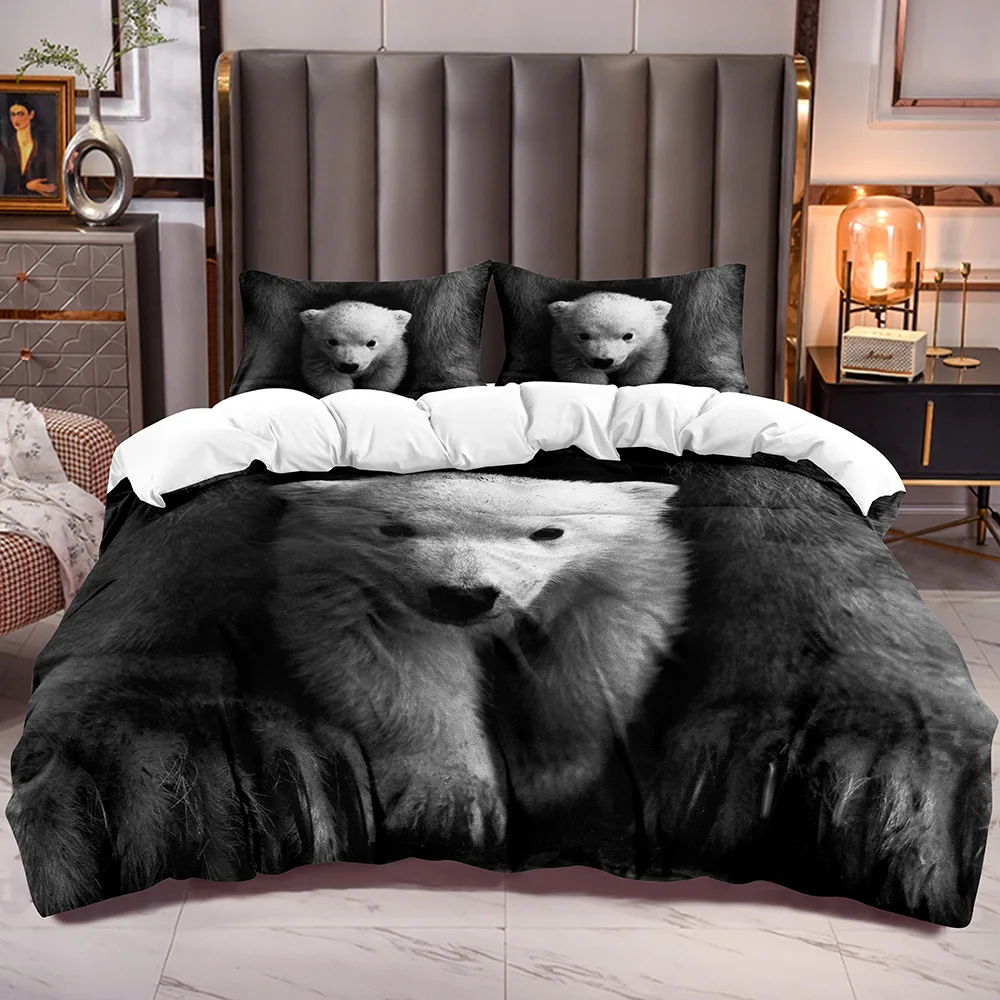 Kids Duvet Cover with Cute Little Bear Print Animal Theme Comforter Cover Sets with Zipper Closure Corner Ties Microfiber
Kids Duvet Cover with Cute Little Bear Print Animal Theme Comforter Cover Sets with Zipper Closure Corner Ties Microfiber