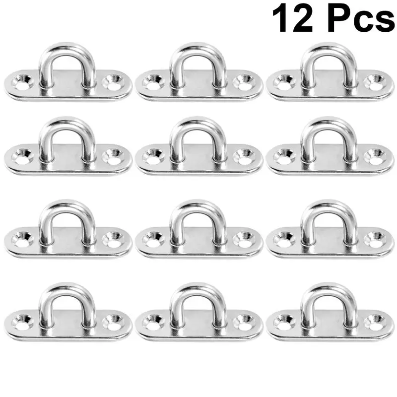 12pcs M5 U shape 304 Stainless Steel M5 Ceiling Wall Mount U Hook Anchor Hanger with Self-tapping Screws for Yoga Swing Strap
12pcs M5 U shape 304 Stainless Steel M5 Ceiling Wall Mount U Hook Anchor Hanger with Self-tapping Screws for Yoga Swing Strap