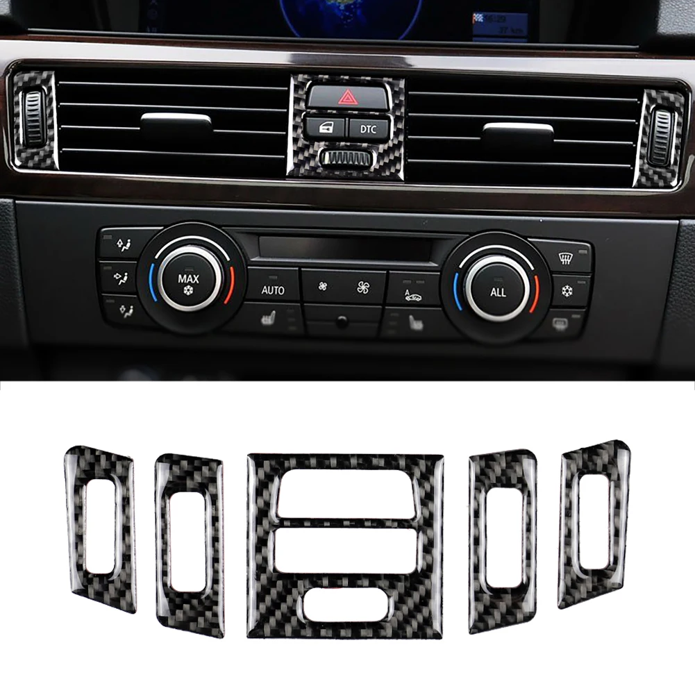 For BMW E90 E92 E93 05-12 Carbon Fiber Central Control Outlet Air Vent Trim Decoration Air Vent Outlet Covers For Car Accessorie
For BMW E90 E92 E93 05-12 Carbon Fiber Central Control Outlet Air Vent Trim Decoration Air Vent Outlet Covers For Car Accessorie