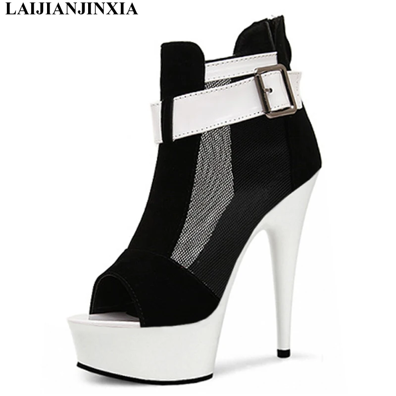 LAIJIANJINXIA New Sexy 15 CM High-Heeled Sandals Nightclub Women Sandal Pole Dancing Shoes Model Thin Heels Women's Shoes
LAIJIANJINXIA New Sexy 15 CM High-Heeled Sandals Nightclub Women Sandal Pole Dancing Shoes Model Thin Heels Women's Shoes