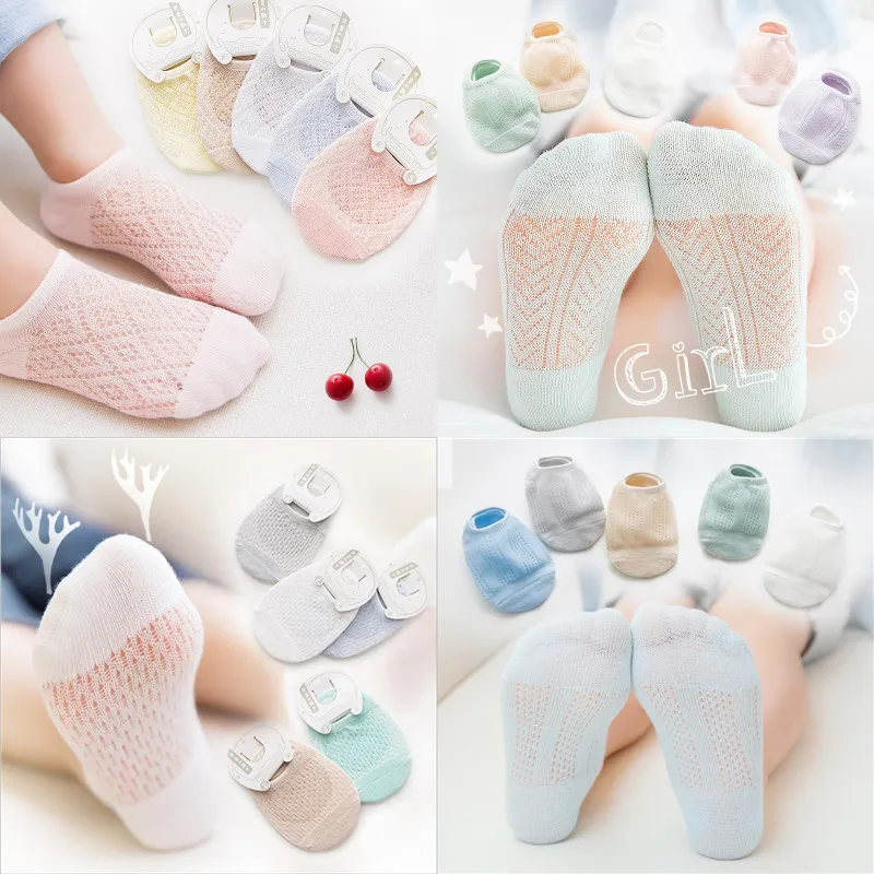5 Pairs / Set Spring and Summer Mesh Boneless Suture Baby Ship Socks Children's Cotton Socks Breathable Invisible Socks
5 Pairs / Set Spring and Summer Mesh Boneless Suture Baby Ship Socks Children's Cotton Socks Breathable Invisible Socks