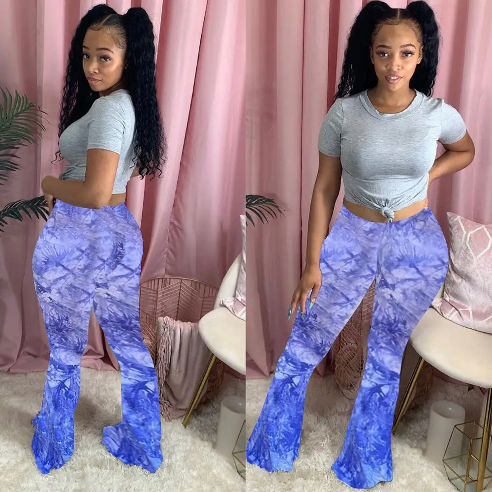 Casual Fashion Tie-Dye Printing Skinny Bodycon Bell-Bottomed Pant Women Sexy High Waist Flared Trousers 2020 Autumn New Arrivals
Casual Fashion Tie-Dye Printing Skinny Bodycon Bell-Bottomed Pant Women Sexy High Waist Flared Trousers 2020 Autumn New Arrivals