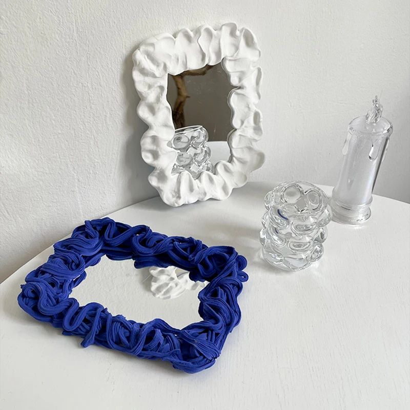 Nordic Acrylic Mirror DIY Clay Cream Frame Decorative Mirror Square Make-up Bedroom Mirror Glass Mirror Bubble Makeup Mirror
Nordic Acrylic Mirror DIY Clay Cream Frame Decorative Mirror Square Make-up Bedroom Mirror Glass Mirror Bubble Makeup Mirror