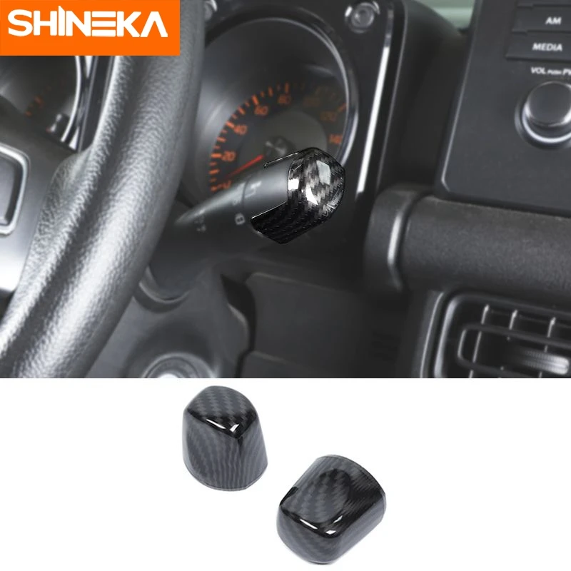 SHINEKA 2Pcs/set ABS Carbon Fiber Grain Car Turn Signal/Wiper Control Lever Decoration Cover Stickers For Suzuki Jimny 2015-2022 
SHINEKA 2Pcs/set ABS Carbon Fiber Grain Car Turn Signal/Wiper Control Lever Decoration Cover Stickers For Suzuki Jimny 2015-2022