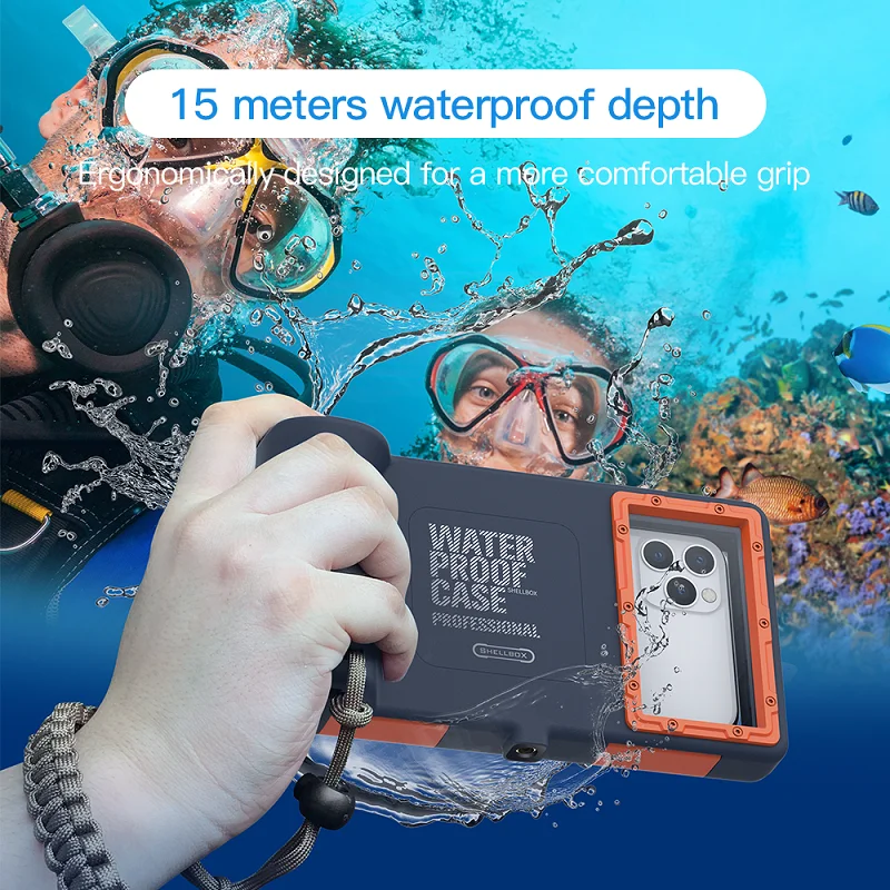 

Водонепроницаемый чехол для плавания и дайвинга для iPhone 11 Pro, X, XR, XS MAX, 6, 7, 8 plus, 15 метров, Водонепроницаемая глубина, подводная фотография