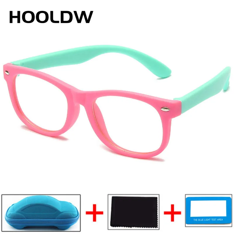 

Anti blue Light Kids Glasses Children Flexible Computer Transparent Blocking Eyeware Boys Girls Optical Frame Eyeglasses UV400