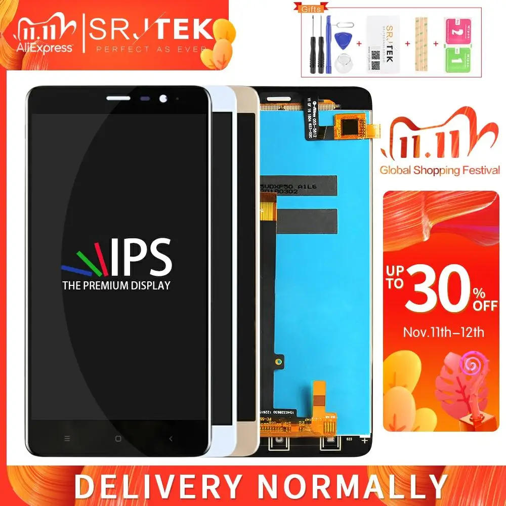 Сенсорный ЖК-экран Srjtek для Xiaomi Redmi Note 3 Pro Prime, дигитайзер, полная сборка, 5,5 дюйма для дисплея Hongmi Note 3 Pro, 147 мм/149 мм
Сенсорный ЖК-экран Srjtek для Xiaomi Redmi Note 3 Pro Prime, дигитайзер, полная сборка, 5,5 дюйма для дисплея Hongmi Note 3 Pro, 147 мм/149 мм