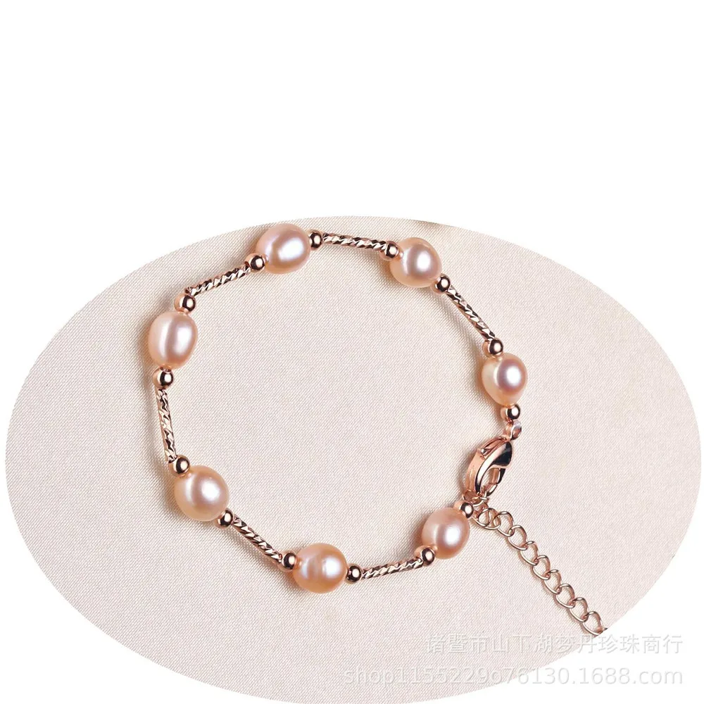 YKNRBPH women's S925 Sterling Silver Pearl Bracelet Girls Angagement Jewelry Bracelets | Украшения и аксессуары