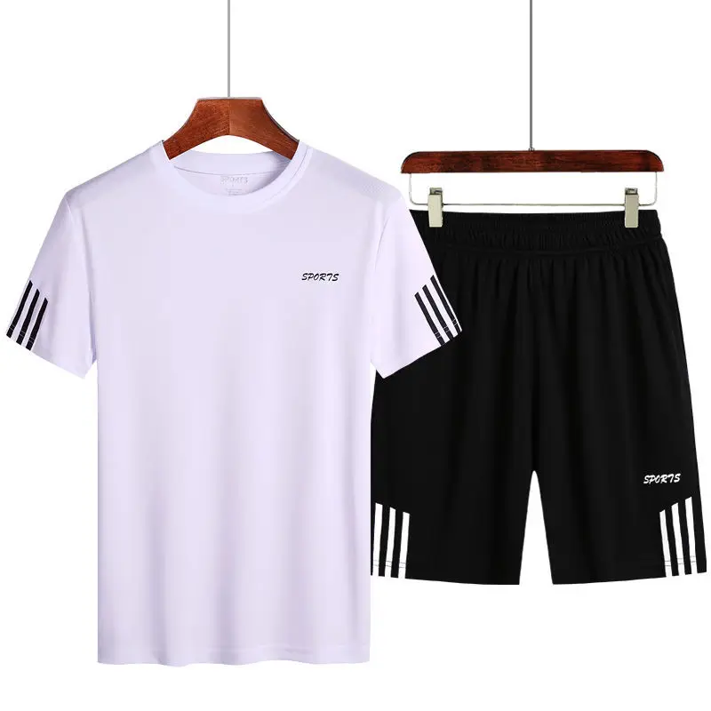 Men's Tracksuit Summer Clothes Sportswear Two Piece Set T Shirt Shorts Track Clothing Male Sweat suit Sports Suits Quick dry
Men's Tracksuit Summer Clothes Sportswear Two Piece Set T Shirt Shorts Track Clothing Male Sweat suit Sports Suits Quick dry