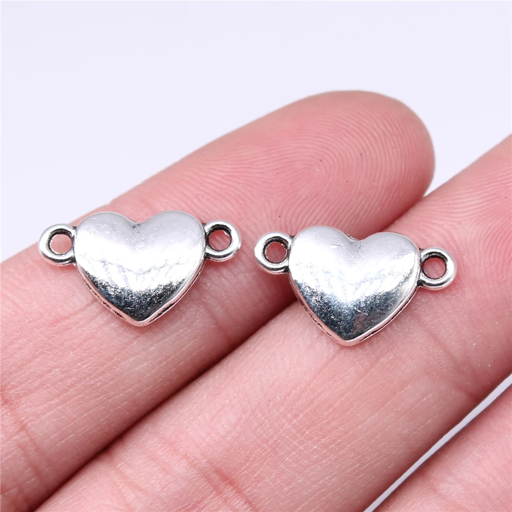 300pcs Charms 17x10mm Heart Connector Charms DIY Jewelry Findings Antique Silver Color Alloy Charms
300pcs Charms 17x10mm Heart Connector Charms DIY Jewelry Findings Antique Silver Color Alloy Charms