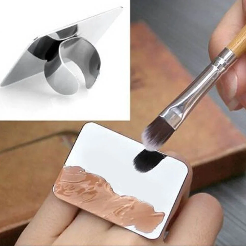 Hot Sale Nail Art Makeup Cosmetic Stainless Steel Paint Mixing Palette Ring Tool
Hot Sale Nail Art Makeup Cosmetic Stainless Steel Paint Mixing Palette Ring Tool