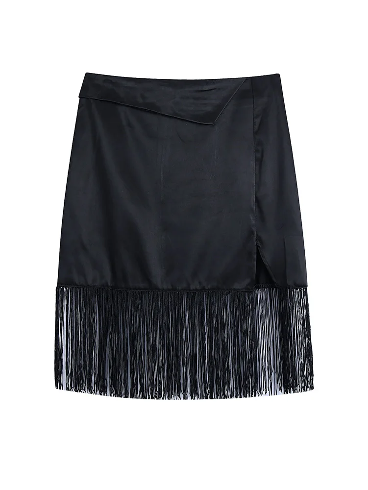 2021 Fashion Fringe Hem Satin Skirt Night Club Party Bodycon Side Slit Sexy Skirts Womens High Waist Black Pencil Midi Skirt
2021 Fashion Fringe Hem Satin Skirt Night Club Party Bodycon Side Slit Sexy Skirts Womens High Waist Black Pencil Midi Skirt