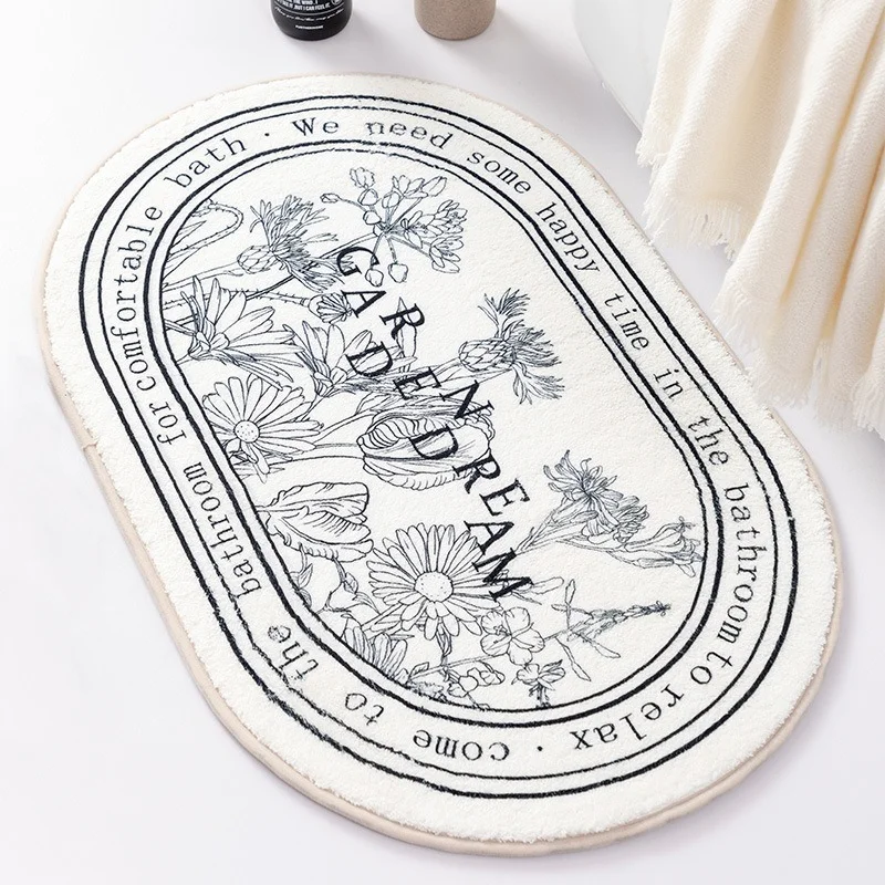 Retro Bath Mat Non Slip Bath Rug Soft Bathroom Rug Washable Doormat Absorbent Oval Home Carpets INS Decoration Alfombra
Retro Bath Mat Non Slip Bath Rug Soft Bathroom Rug Washable Doormat Absorbent Oval Home Carpets INS Decoration Alfombra
