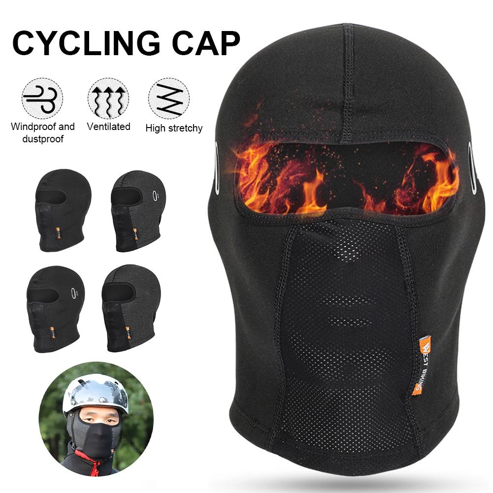 Winter Warm Cycling Cap Outdoor Sports Balaclava Fleece Lining Windproof Thermal Bicycle Cap Neck Gaiter Headgear Helmet Liner
Winter Warm Cycling Cap Outdoor Sports Balaclava Fleece Lining Windproof Thermal Bicycle Cap Neck Gaiter Headgear Helmet Liner