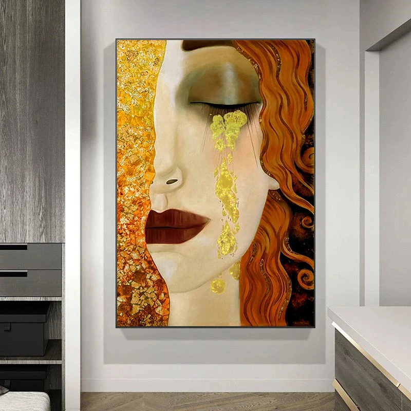 Classic Artist Gustav Klimt Golden Tears Cuadros Oil Painting on Canvas Posters and Prints Art Wall Pictures For Living Room
Classic Artist Gustav Klimt Golden Tears Cuadros Oil Painting on Canvas Posters and Prints Art Wall Pictures For Living Room